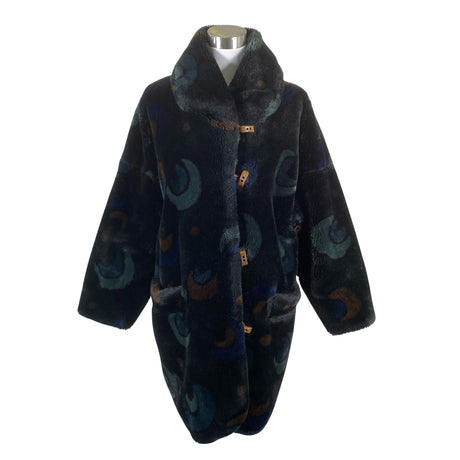 Unisex Skila - Kunstkarusnahast mantel, suurus 38 - Must ()