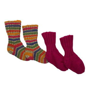 Unisex Handmade - Villased sokid, suurus 22 - Roosa (1)