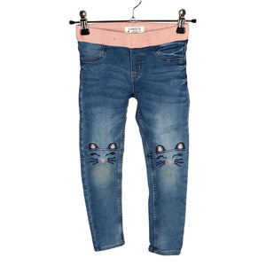 Unisex Lindex - Teksaretuusid, suurus 110 - 116 - Helesinine (1)