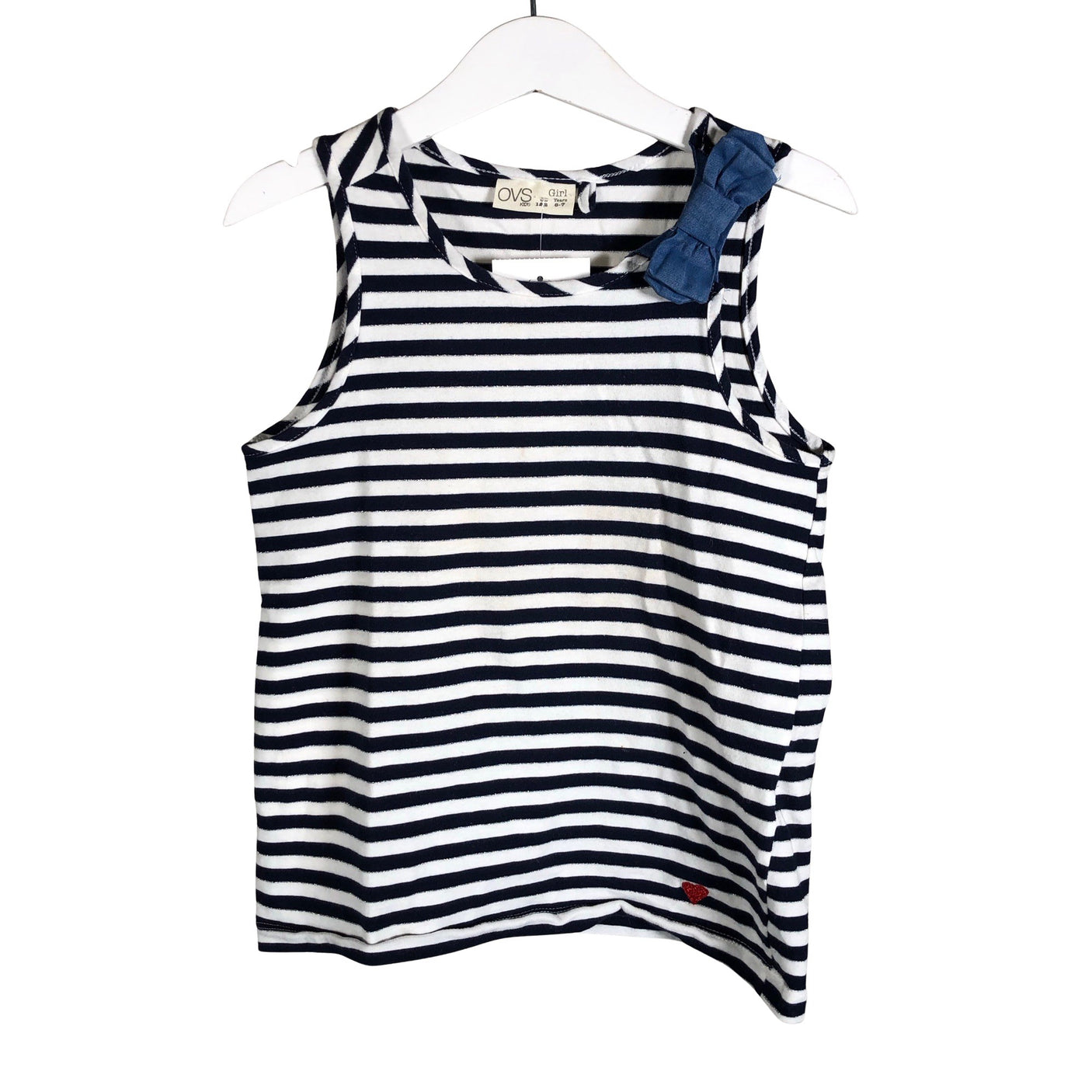 Unisex OVS - Trikotaažist topp, suurus 116 - 122 - Sinine (1)