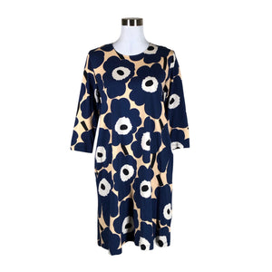 Unisex Marimekko - Trikotaažist kleit, suurus 38 - Sinine (1)