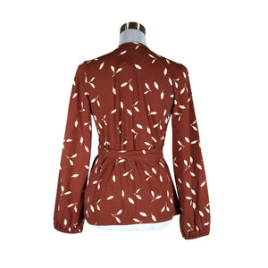 Unisex Kaiko - Trikotaažist pluus, suurus 36 - Pruun (2)