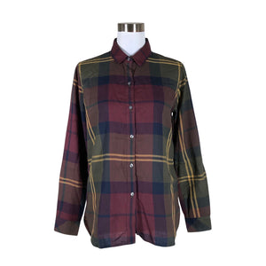 Unisex Barbour - Triiksärk, suurus 36 - Veinipunane (1)