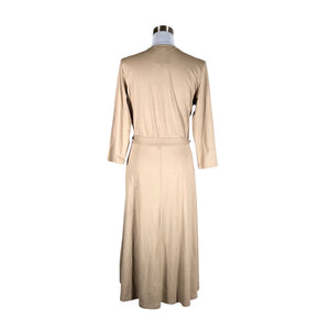 Unisex Ritva Falla - Trikotaažist kleit, suurus 40 - Beige (2)