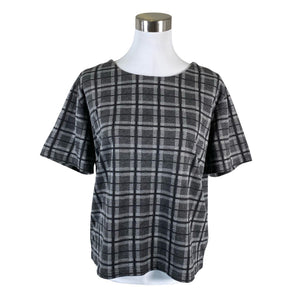 Unisex Fransa - Lühikeste käistega pluus, suurus 40 - Hall (1)