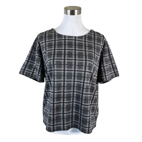 Unisex Fransa - Lühikeste käistega pluus, suurus 40 - Hall ()
