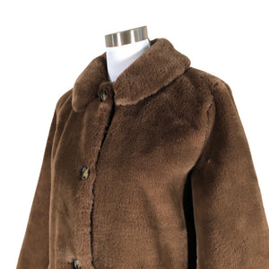 Unisex Minimum - Kunstkarusnahast mantel, suurus 36 - Pruun (3)