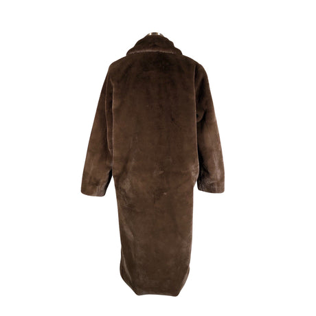 Unisex Minimum - Kunstkarusnahast mantel, suurus 36 - Pruun (2)