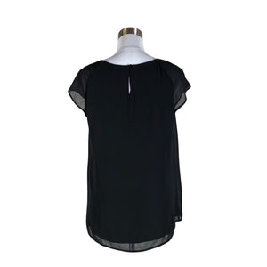 Unisex s.Oliver - Lühikeste käistega pluus, suurus 40 - Must (2)