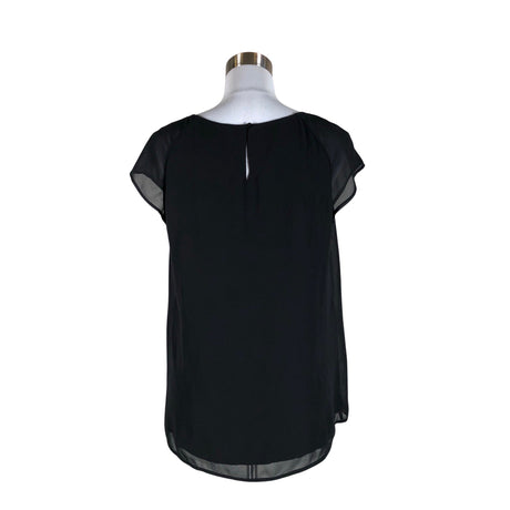 Unisex s.Oliver - Lühikeste käistega pluus, suurus 40 - Must (2)