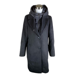 Unisex Comma - Villane mantel, suurus 38 - Must (1)