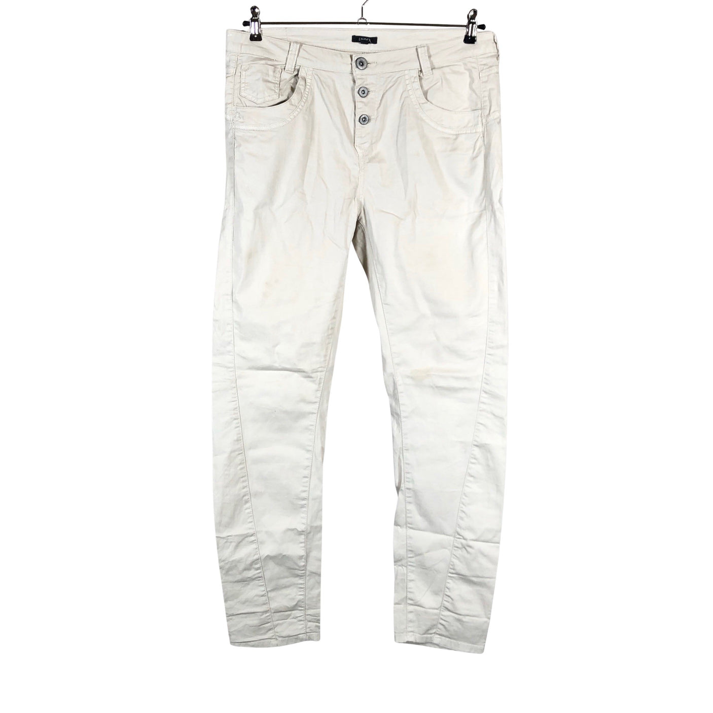 Unisex Lindex - Mittevenivad püksid, suurus 42 - Beige (1)
