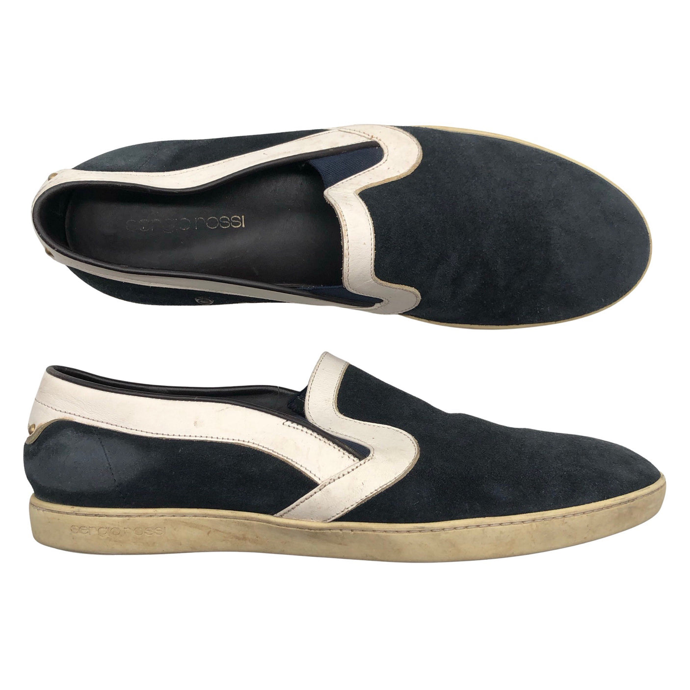 Unisex Sergio Rossi - Mokassiinid, suurus XS - Sinine (1)