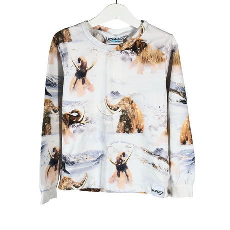Unisex Pop & Co Helsinki - Trikotaažist pluus, suurus 134 - 140 - Valge ()