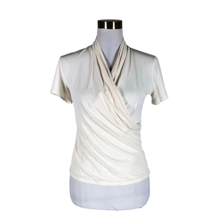 Unisex Andiata - Lühikeste käistega pluus, suurus 38 - Beige ()