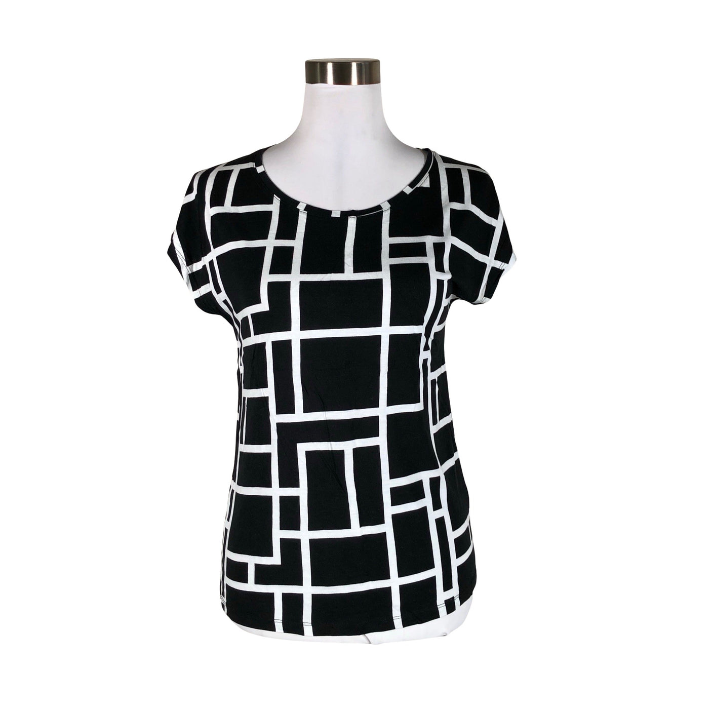Unisex Lindex - Trikotaažist topp, suurus 36 - Must (1)