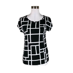 Unisex Lindex - Trikotaažist topp, suurus 36 - Must (1)