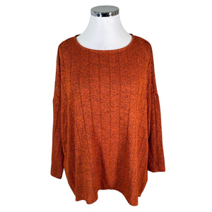 Unisex Zizzi - Kootud tuunika, suurus 46 - Oranž (1)