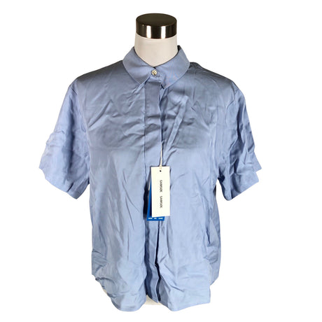 Unisex Samsoe&Samsoe - Lühikeste käistega pluus, suurus 40 - Helesinine ()