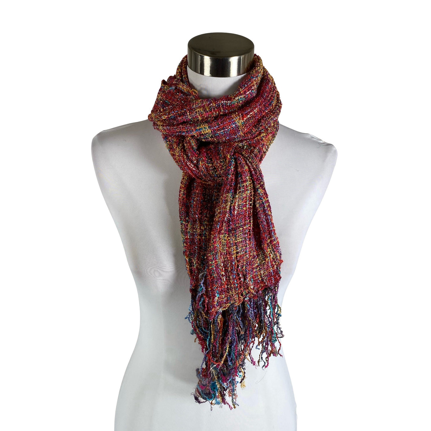 Unisex Mucros Weavers - Õhuke sall, suurus Maxi - Punane (1)