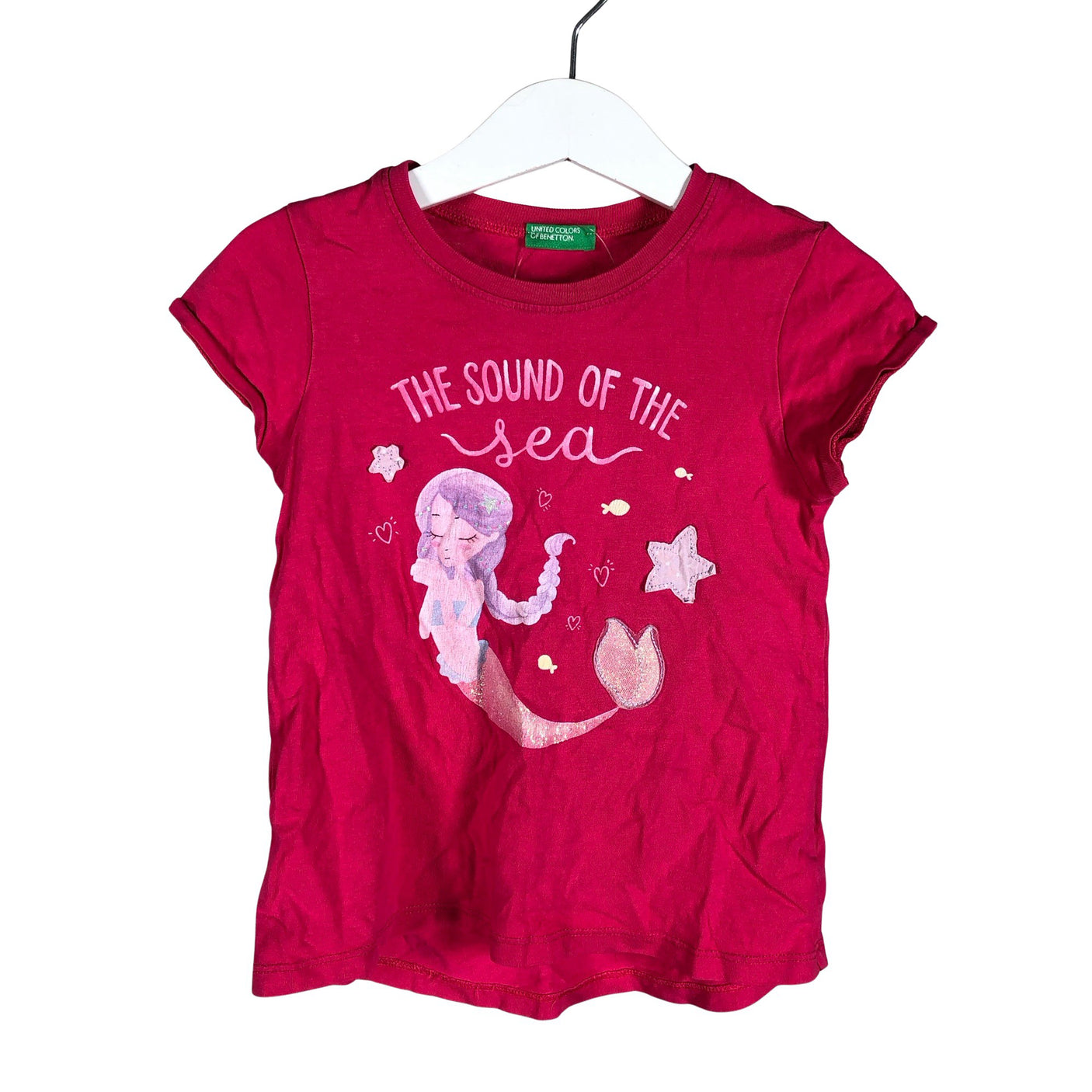 Unisex Benetton - T-särk, suurus 98 - 104 - Roosa (1)