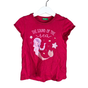 Unisex Benetton - T-särk, suurus 98 - 104 - Roosa (1)