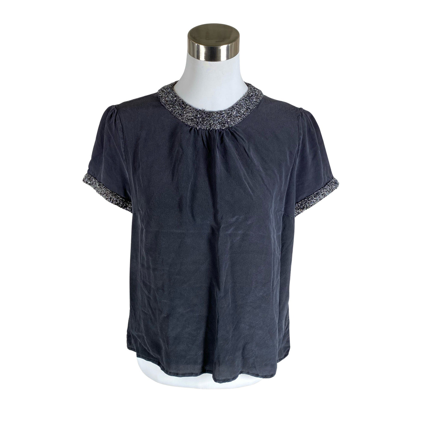 Unisex Perri Cutten - Lühikeste käistega pluus, suurus 38 - Hall (1)