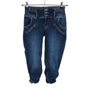 Unisex M.A.P.P Jeans - Teksast poolpikad püksid, suurus 38 - Sinine (1)