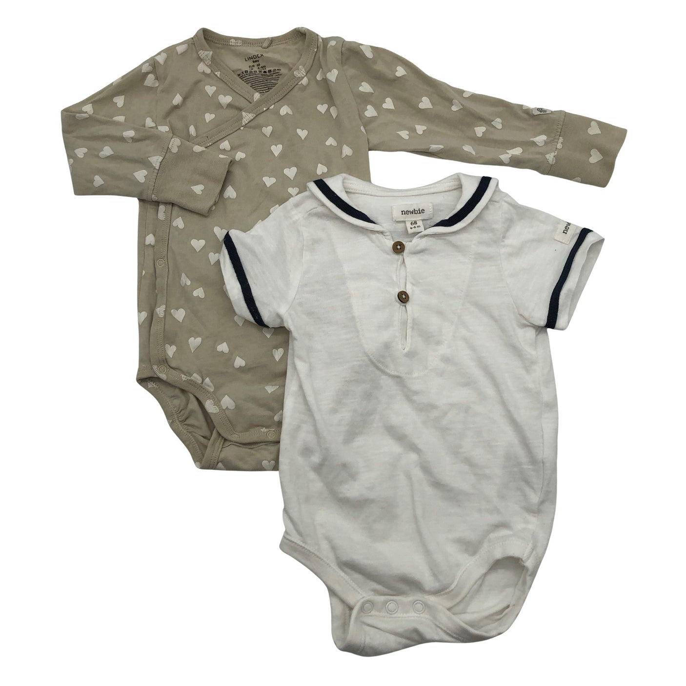 Unisex Lindex - Hõlmikbodi, suurus 62 - 68 - Beige (1)