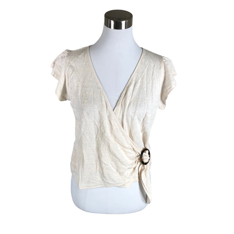 Unisex Banana Republic - Lühikeste käistega pluus, suurus 36 - Beige ()