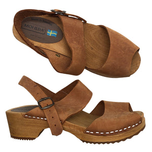 Unisex Moheda - Kontsaga rihmikud, suurus 40 - Pruun (1)