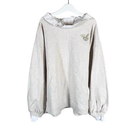 Unisex POMPdeLUX - Dressikangast pluus, suurus 146 - 152 - Beige ()