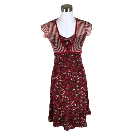 Unisex Mexx - Trikotaažist kleit, suurus 34 - Veinipunane ()