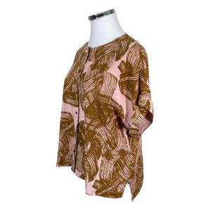Unisex Papu - Lühikeste käistega pluus, suurus 42 - Heleroosa (2)