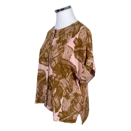 Unisex Papu - Lühikeste käistega pluus, suurus 42 - Heleroosa (2)