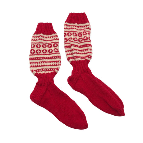 Unisex Handmade - Villased sokid, suurus 39 - Punane ()