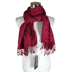 Unisex Trendy Line - Õhuke sall, suurus Maxi - Veinipunane (1)