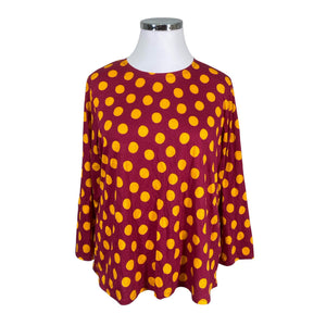 Unisex Gudrun Sjöden - Trikotaažist pluus, suurus 48 - Veinipunane (1)