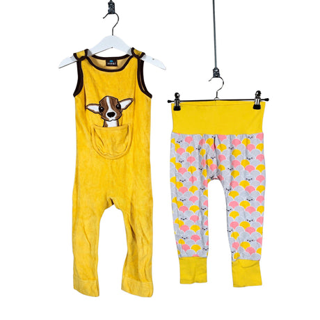 Unisex me&i - Pükskostüüm, suurus 86 - 92 - Kollane ()