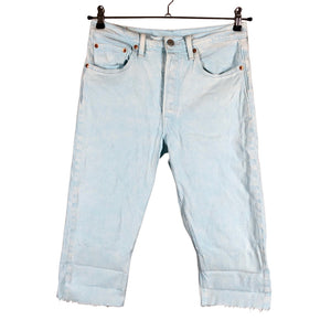 Unisex Levi's - Teksast poolpikad püksid, suurus W28 - Helesinine (1)