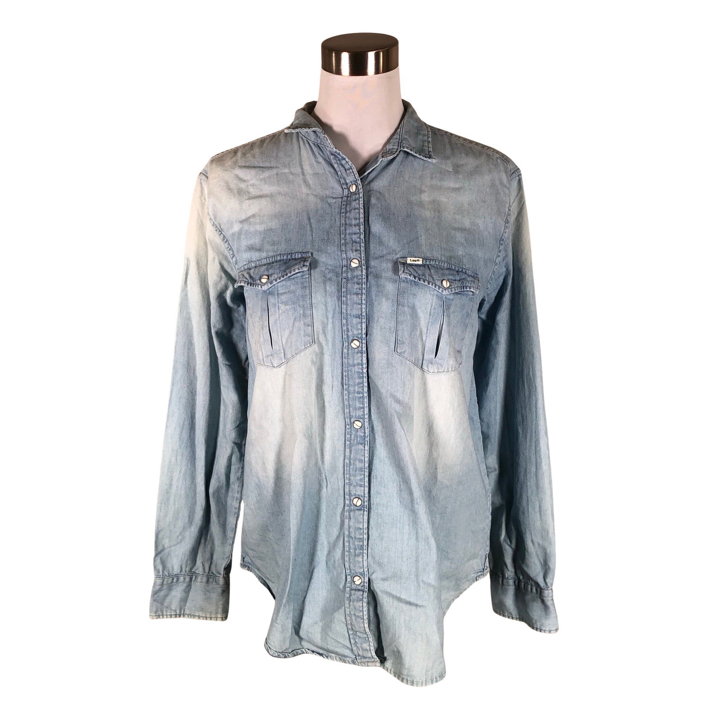 Unisex Lee - Teksasärk, suurus 38 - Helesinine (1)