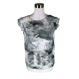 Unisex Minus - Lühikeste käistega pluus, suurus 36 - Hall (1)