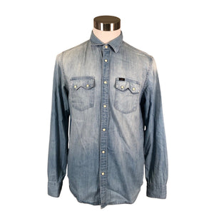 Unisex Lee - Teksasärk, suurus M - Helesinine (1)