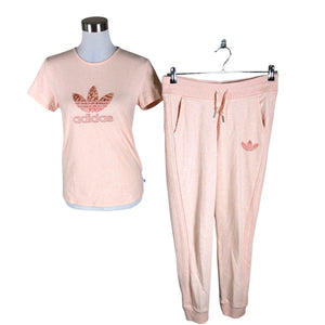 Unisex Adidas - Dressikangast püksid, suurus 40 - Heleroosa (1)