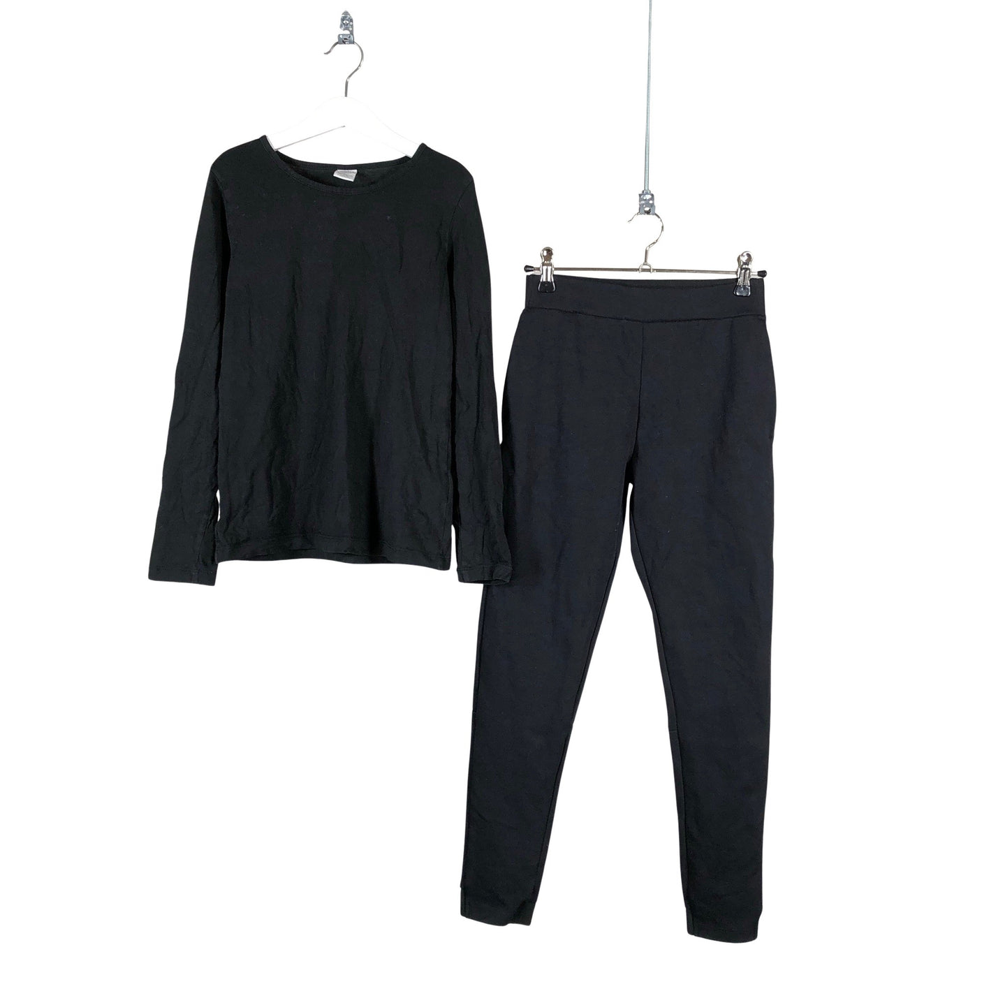 Unisex Lindex - Trikotaažist pluus, suurus 134 - 140 - Must (1)