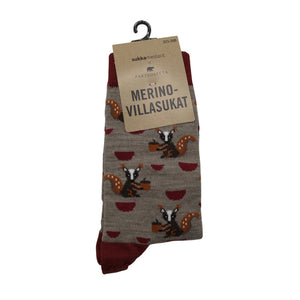 Unisex Sukkamestarit - Sokid, suurus 36 - Veinipunane (1)