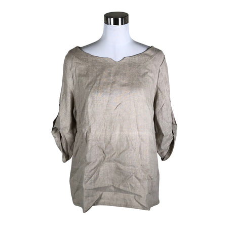 Unisex Bypias - Lühikeste käistega pluus, suurus 36 - Beige ()