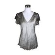 Unisex Bohemiana - Lühikeste käistega pluus, suurus 36 - Pruun ()