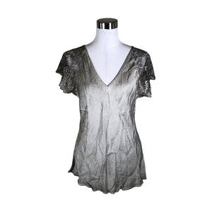 Unisex Bohemiana - Lühikeste käistega pluus, suurus 36 - Pruun (1)