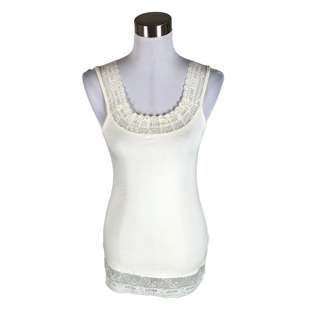 Unisex Cream - Trikotaažist topp, suurus 36 - Looduslik valge (1)